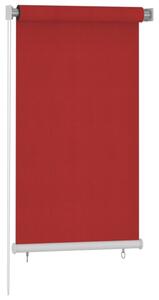 Roleta zewnętrzna, 80x140 cm, czerwona, HDPE