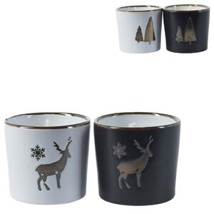 Świąteczna świeca w ceramicznej obudowie SNOWLIGHT 6 cm - różne warianty