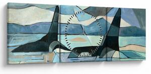 Obraz - Orka (z zegarem) (90x30 cm)
