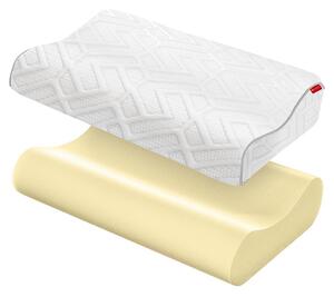 Poduszka PROFILOWANA Z PIANKI TERMOELASTYCZNEJ JANPOL : Rozmiar poduszki - 50x36x11/13, Pokrowce Janpol - Premium Stretch