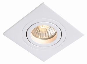 Lampa sufitowa podtynkowa punktowa spot regulowany Light Prestige LP-2780/1RS WHK Metis 1 GU10 11x11x2,5cm biały