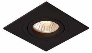 Lampa sufitowa podtynkowa punktowa spot regulowany Light Prestige LP-2780/1RS BK Metis 1 GU10 11x11x2,5cm czarny