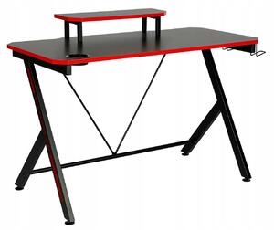Biurko komputerowe 120 x 60 cm kolor czarny FURNITEX B8-FX