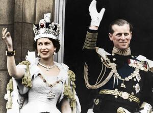 Fotografia Queen Elizabeth Ii and the Duke of Edinburgh, Print Collector