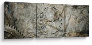 Obraz - Upływ czasu (z zegarem) (90x30 cm)