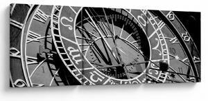 Obraz - Zegar astronomiczny, Praga, Czechy (z zegarem) (90x30 cm)