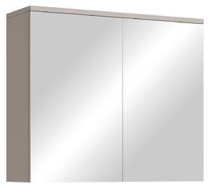 Szafka azienkowa z lustrem Toledo 80 x 20 x 60 cm – beowa – szafka azienkowa z 2 drzwiami z lustrem