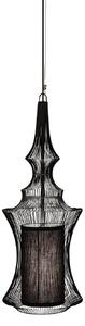 Lampa Wisząca Forestier, Tibet, ściemnialny, czarny, salon, metal, design