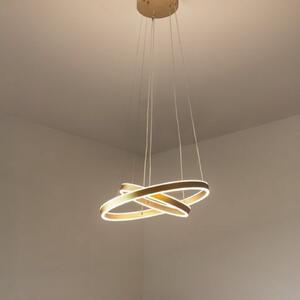 Lampa Wisząca SLV, One Double, ściemnialny, złoty | mosiężny, salon, metal, nowoczesny