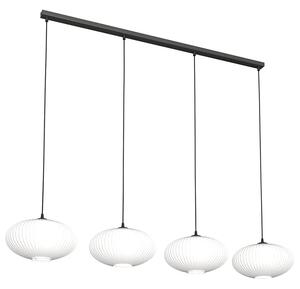 Szklana lampa wisząca z mlecznymi kloszami - 5X D174 Z7-R97