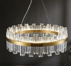 Palace LED okrągły 80cm - żyrandol kryształowy do salonu średnica 80cm domodes