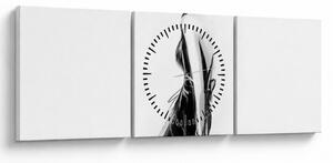 Obraz - Ilustracja mody (z zegarem) (90x30 cm)