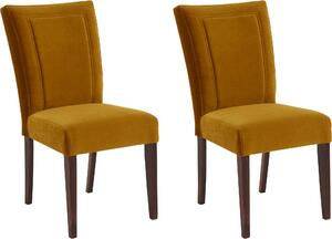 Piękne, eleganckie krzesła w kolorze złoty/ wenge