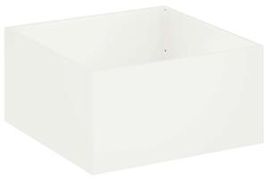 Doniczka ogrodowa Biały 80 x 80 x 40 cm Stal zimnogięta