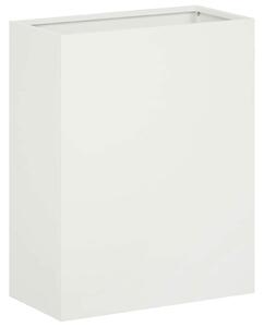 Doniczka ogrodowa Biały 40 x 20 x 50 cm Stal zimnogięta