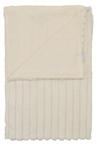 Kremowy koc z mikropluszu 130x170 cm Cosy Ribbed – Catherine Lansfield
