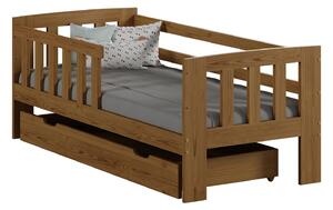 Łóżko dziecięce drewniane ALA 160X70 dąb