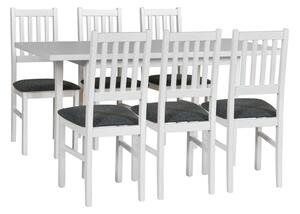 MebleMWM Zestaw stół MAX 10 + 4 krzesła drewniane BOS 1