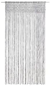 Zasłona z makramy, antracyt, 140 x 240 cm, bawełna