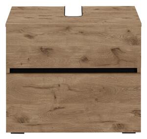 Szafka pod umywalkę w dekorze dębu 60x55 cm Wisla – Støraa