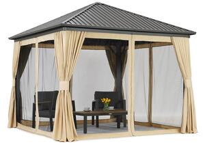 Metalowa altana Sardynia Premium 3x3 Garden Point beż