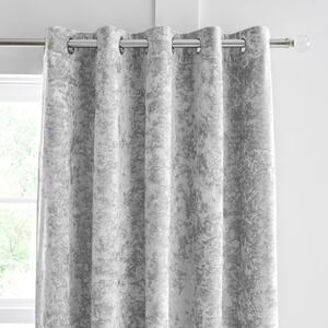 Szare zasłony zestaw 2 szt. 229x229 cm Crushed Velvet – Catherine Lansfield