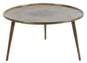 Metalowy okrągły stolik w kolorze brązu ø 67,5 cm Babina – Light & Living