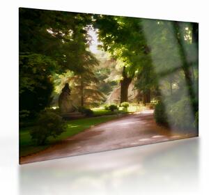 Obraz na szkle - park (70x50 cm)