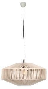 Japandi hanglamp bruin touw 61cm - Svea Oswietlenie wewnetrzne