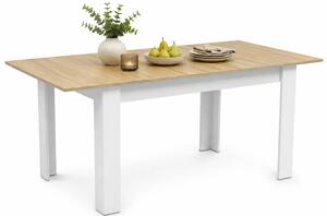 Stół rozkładany 120x80 dąb sonoma + biały P9-Z64