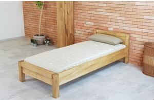 Nowoczesne łóżko jednoosobowe w jednolitym kolorze Antic, L5 90 cm