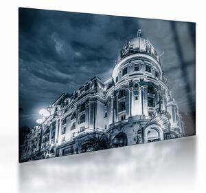 Obraz na szkle - architektura w ciemności (70x50 cm)