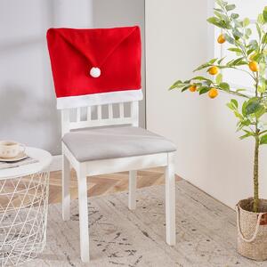 Świąteczny pokrowiec na krzesło Santa, 49 x 60 cm, komplet 2 szt