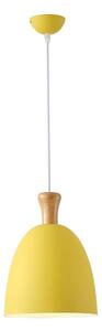 Eurolamp Żyrandol na lince SIMPLO 1xE27/15W/230V żółty śr. 23 cm EU0365