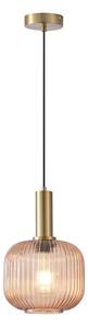 Eurolamp Żyrandol na lince 1xE27/15W/230V brązowy śr. 20 cm EU0323