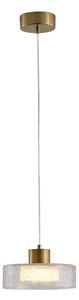 Eurolamp LED Żyrandol na lince NIMBUS LED/8W/230V 3000K złoty/przezroczysty śr. 20 cm EU0281