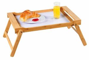 Kesper 77605 Taca do serwowania ze składanyminóżkami, bambus, 54,5 x 33 cm