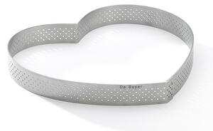 De Buyer 3099.52 perforowana rama do ciast Serce 18 cm, stal nierdzewna