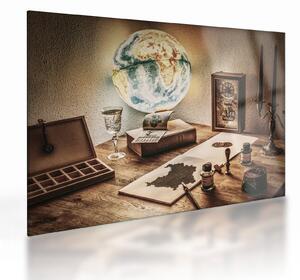 Obraz na szkle - stół podróżny (70x50 cm)