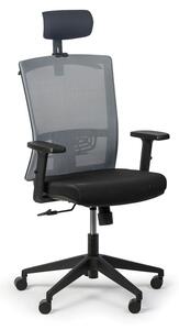 Krzesło biurowe FELIX, 1+1 GRATIS, szary