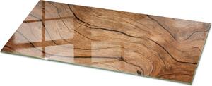 Natural Wood Pattern- Glass Kitchen Worktop - Szklany blat kuchenny - Nowoczesny blat kuchenny - Trway blat kuchenny - Higieniczny blat kuchenny - atwy do czyszczenia blat kuchenny - 125x50 cm