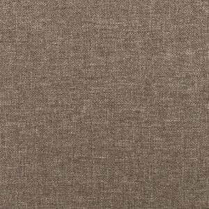 Ławka, taupe, 100x30x30 cm, tapicerowana tkaniną