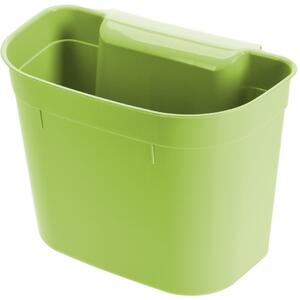 Wiszący koszyk plastikowy Flynn, 21 x 28 x 17 cm, zielony