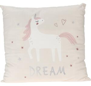 Poduszka dziecięca Unicorn dream biały, 40 x 40 cm