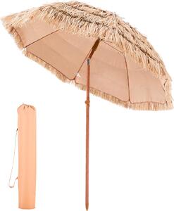VEVOR Parasol somiany Hawaii, 2 m uchylny parasol somiany, parasol plaowy ze som PP i 8 metalowymi rozpórkami, parasol ogrodowy, parasol rynkowy, parasol patio na pla, taras, basen, podwórko i ogród