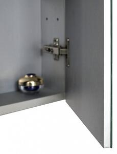 Aluminiowa szafka z lustrem Multy BS60 - szerokość 60 cm