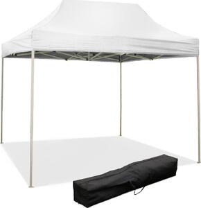 3 x 2 m Biaa skadana altana pokryta wodoodpornym PVC