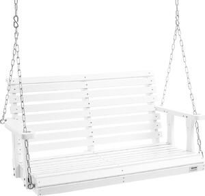 Drewniana huśtawka ogrodowa wisząca na taras werandę 124 cm