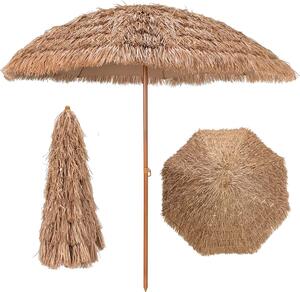 KOMFOTTEU Hawaii parasol, parasol plaowy ze somy ryowej, parasol ogrodowy z ochron przeciwsoneczn, parasol ogrodowy do ogrodu, na balkon, na pla