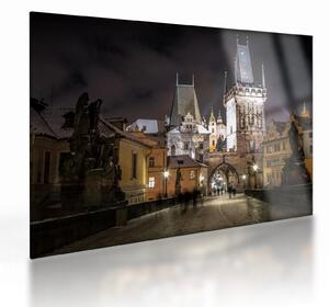 Obraz na szkle - oświetlona Brama Pyłu (70x50 cm)